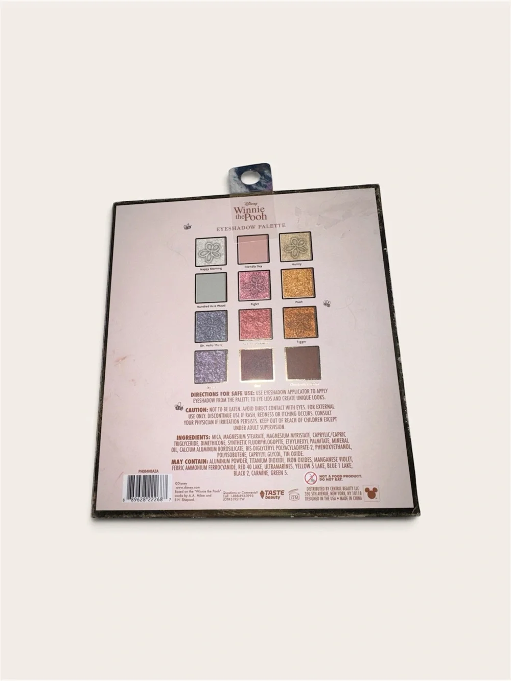 Disney Winnie the Pooh Eyeshadow Palette — Pink Floral Artwork